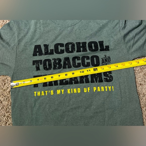 Alcohol tobacco party funny shirt Small - Picture 3 of 4